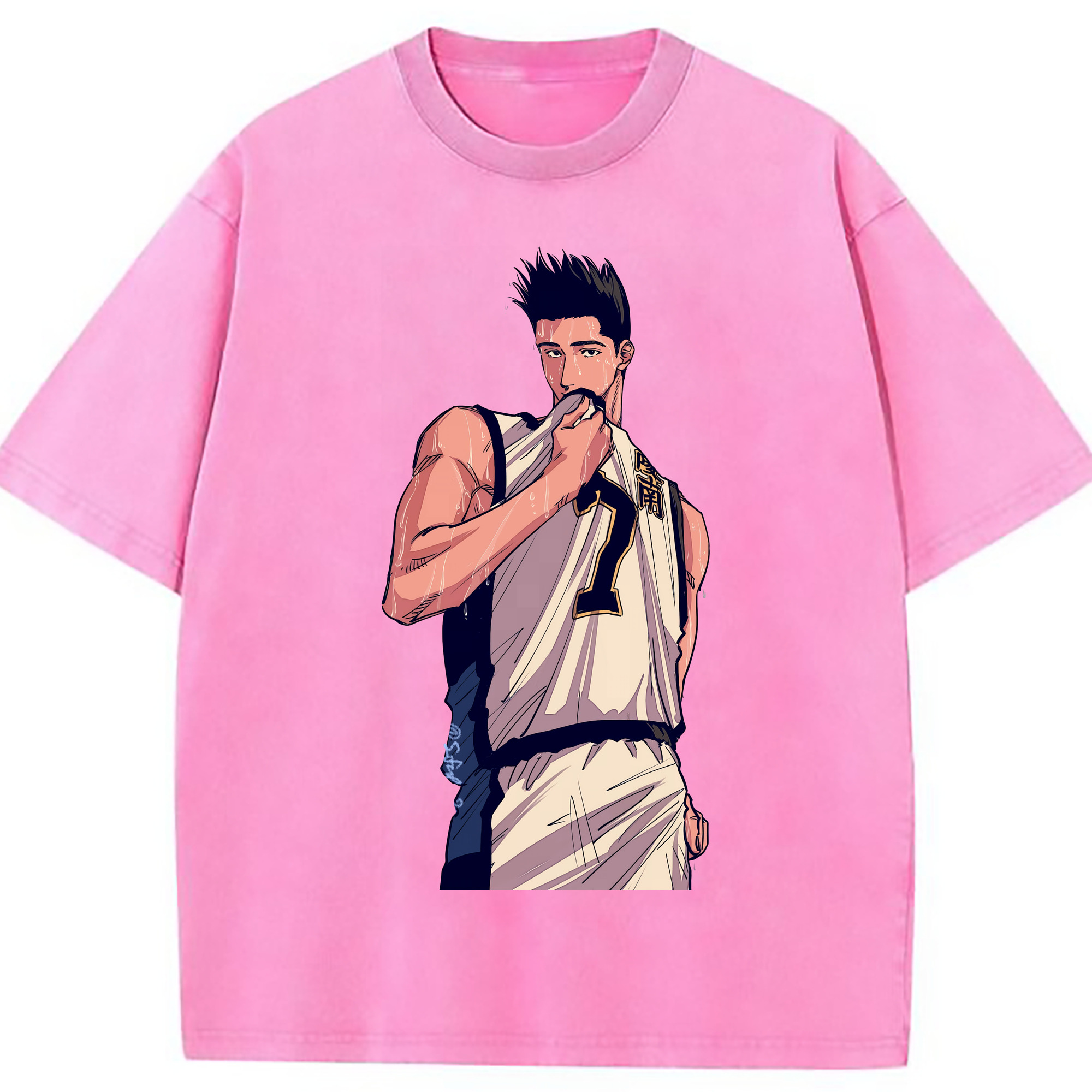 （画像用） SLAM DUNK／スラムダンク 綿100% ヴィンテージ風 半袖Tシャツ（フロントプリント）